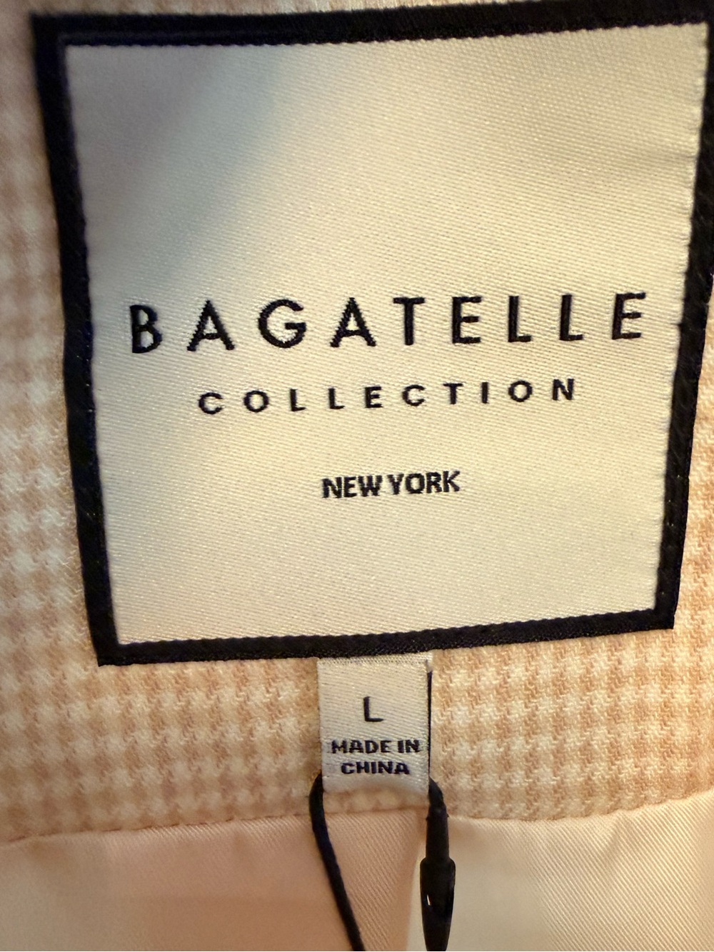 Bagatelle Gingham Wheat Longline Linen Blend Vest Size Lg - Picture 7 of 11